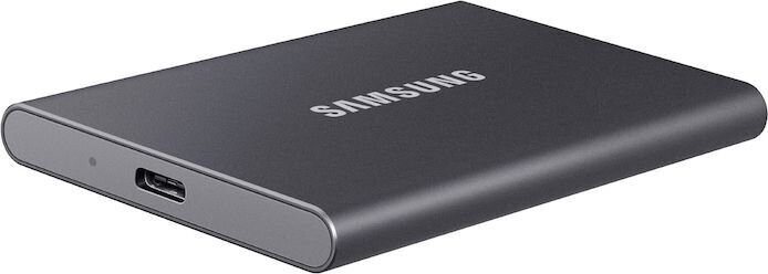 Samsung SSD T7 1TB, Pilka (MU-PC1T0T/WW) kaina ir informacija | Išoriniai kietieji diskai (SSD, HDD) | pigu.lt