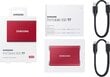 Samsung SSD T7 2TB, Raudona (MU-PC2T0R/WW) цена и информация | Išoriniai kietieji diskai (SSD, HDD) | pigu.lt