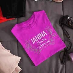 Moteriški marškinėliai "Žiedų valdovė", rožiniai kaina ir informacija | Originalūs marškinėliai | pigu.lt