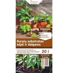 Durpių substratas daigams, 20 l kaina ir informacija | Agrofirma "Sėklos" Sodo prekės | pigu.lt