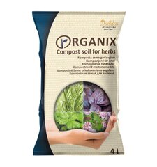 Organix kompostinė žemė prieskoniams, 4 l kaina ir informacija | Gruntas, žemė, durpės, kompostas | pigu.lt