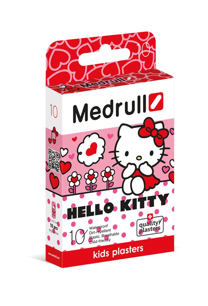 Medrull vaikiškas pleistras Hello Kitty N10 kaina ir informacija | Pirmoji pagalba | pigu.lt