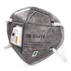 Respiratorius 3M 9541V FFP2 su anglies filtru 1 vnt kaina ir informacija | Galvos apsauga | pigu.lt