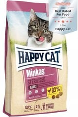 Happy Cat Minkas Sterilised su paukštiena, 10 kg kaina ir informacija | Sausas maistas katėms | pigu.lt