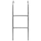 Batuto kopėčios, 2 laipteliai, sidabrinės, 82,5cm, plienas kaina ir informacija | Batutai | pigu.lt