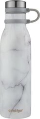 Бутылка для воды Contigo Matterhorn Couture Thermal Bottle - White Marble 2104548, 590 мл цена и информация | Фляги для воды | pigu.lt