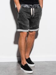 Vyriški trumpi džinsiniai šortai Ombre W219, juodi цена и информация | Мужские шорты | pigu.lt