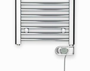 Электрический радиатор для ванной Zehnder Aura PBECZ-080-40/MQ, 80x40см, цвет хромированный цена и информация | Полотенцесушители | pigu.lt