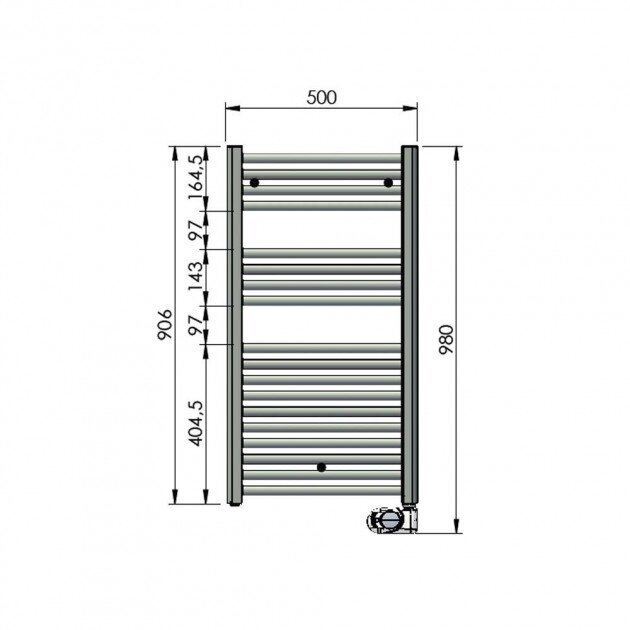 Elektrinis vonios radiatorius Zehnder Aura PBEZ-090-50/MQ, 90x50cm, baltas цена и информация | Gyvatukai, vonios radiatoriai | pigu.lt