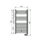 Elektrinis vonios radiatorius Zehnder Aura PBEZ-090-50/MQ, 90x50cm, baltas kaina ir informacija | Gyvatukai, vonios radiatoriai | pigu.lt