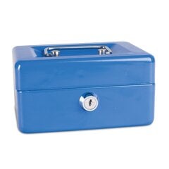 Dėžutė pinigams,15x11,5x8 cm, mėlyna kaina ir informacija | Seifai | pigu.lt