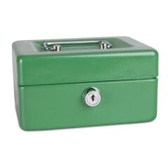 Ящик для денег, 15x11,5x8 см, зеленый цена и информация | Сейфы | pigu.lt