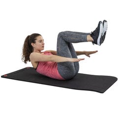 Гимнастический коврик Tunturi Fitnessmat Pro 140x60x1,5 см, черный цена и информация | Коврики для йоги, фитнеса | pigu.lt