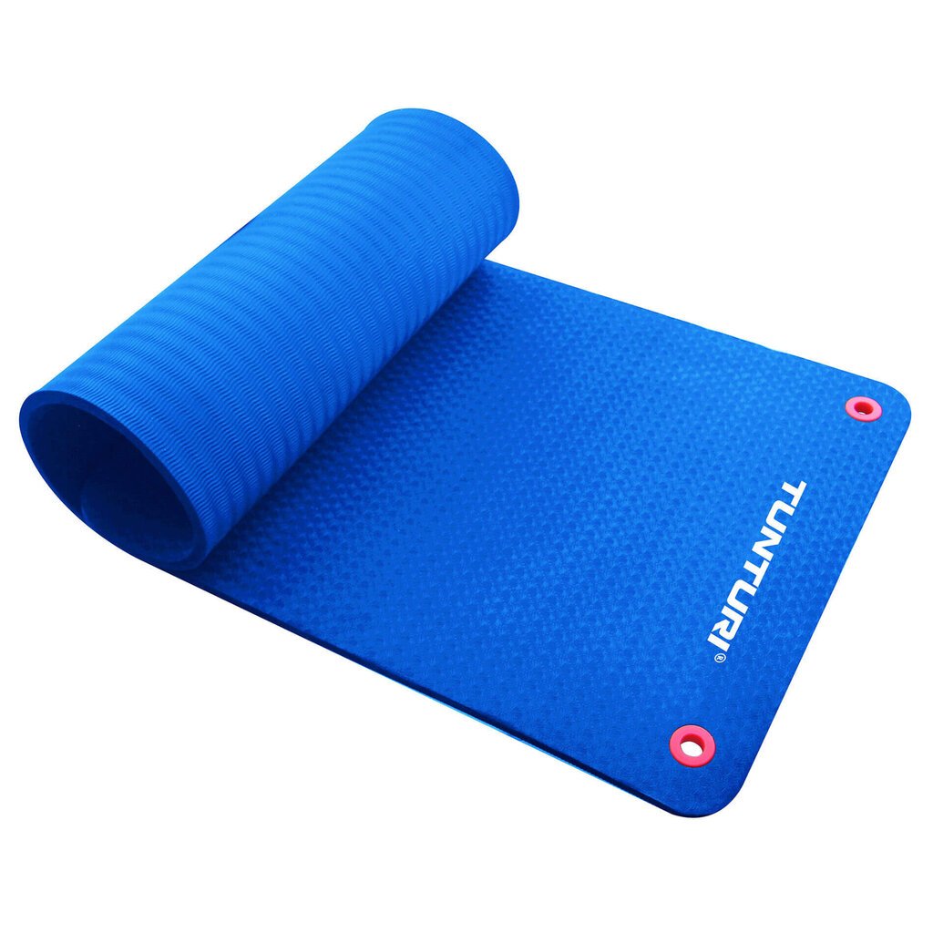 Gimnastikos kilimėlis Tunturi Fitnessmat Pro 140x60x1.5 cm, mėlynas kaina ir informacija | Kilimėliai sportui | pigu.lt