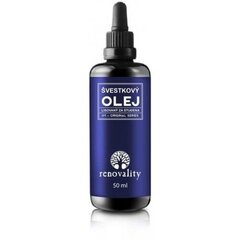 Renovality Original Series Plum Oil - Cold pressed plum oil 50ml цена и информация | Кремы, лосьоны для тела | pigu.lt