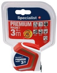 Ruletė Specialist+ Premium, 3 m x 19 mm kaina ir informacija | Mechaniniai įrankiai | pigu.lt