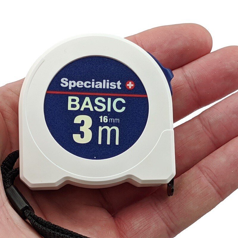 Ruletė Specialist+ Basic 3 m x 16 mm kaina ir informacija | Mechaniniai įrankiai | pigu.lt