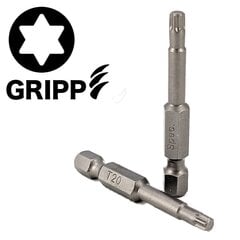 Sukimo antgalis Torx Grip T20 50 mm, 3 vnt kaina ir informacija | Mechaniniai įrankiai | pigu.lt