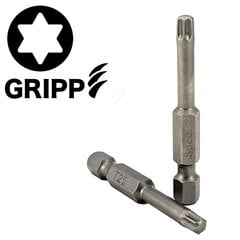 Sukimo antgalis Torx Grip T25 50 mm, 3 vnt kaina ir informacija | Mechaniniai įrankiai | pigu.lt