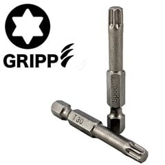 Поворотное сопло Torx Grip T30 50 мм, 3 шт цена и информация | Механические инструменты | pigu.lt