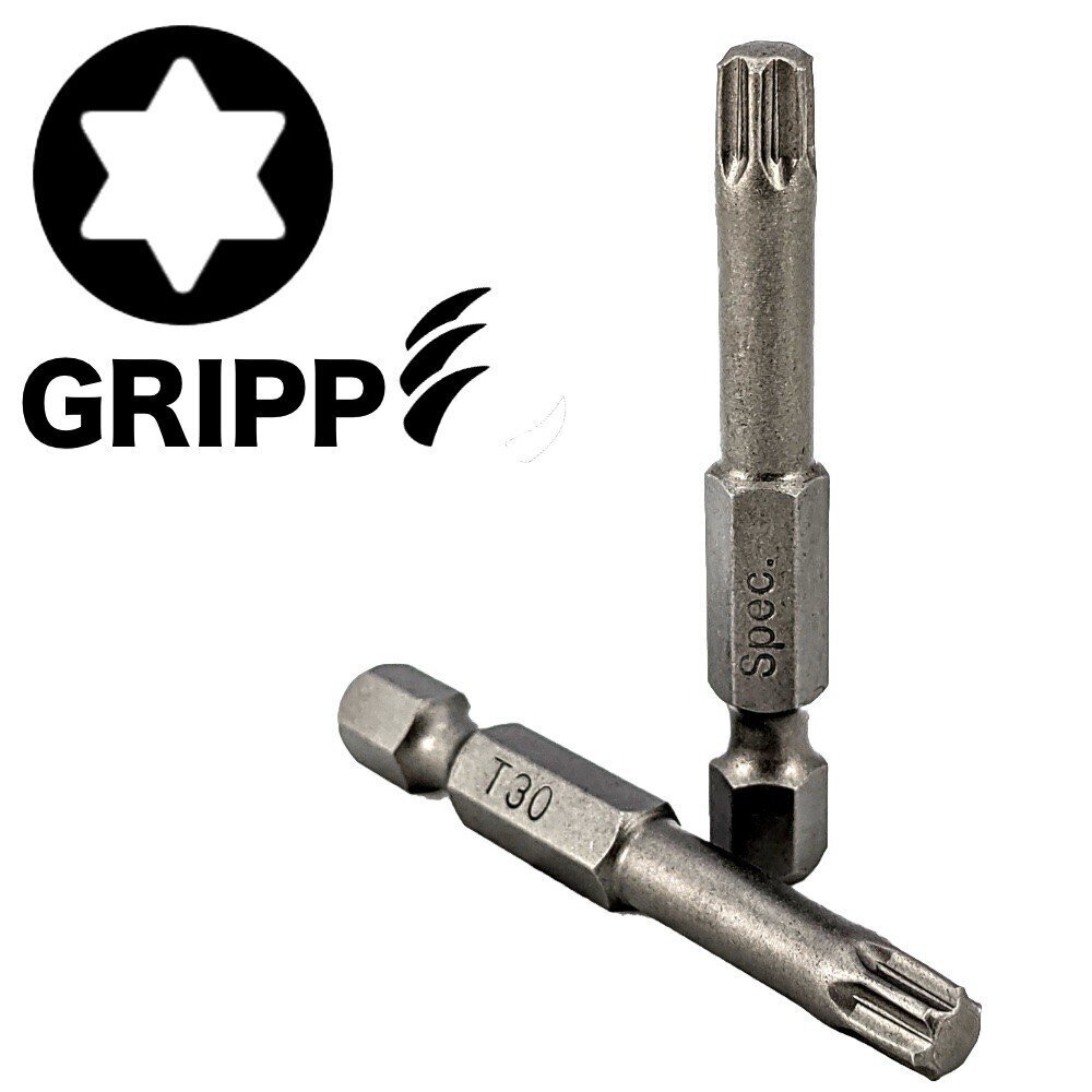 Sukimo antgalis Torx Grip T30 50 mm, 3 vnt kaina ir informacija | Mechaniniai įrankiai | pigu.lt