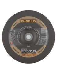 Круг шлифовальный по металлу Rhodius 230x7x22,2 мм цена и информация | Механические инструменты | pigu.lt