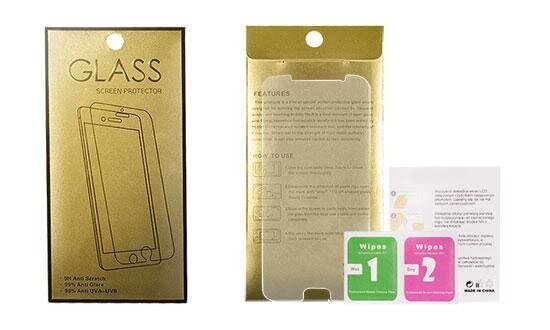 Gold Tempered Glass Screen Protector цена и информация | Apsauginės plėvelės telefonams | pigu.lt