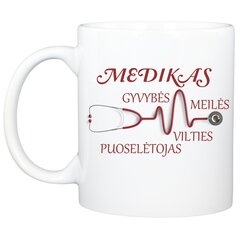 Standartinis puodelis "Medikas gyvybės, meilės, vilties puoselėtojas" kaina ir informacija | Originalūs puodeliai | pigu.lt
