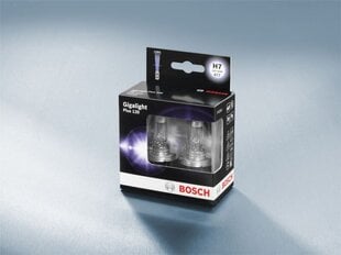 Bosch H7 12V/55W +120% GIGALIGHT PLUS 120 lemputė (2vnt) kaina ir informacija | Automobilių lemputės | pigu.lt