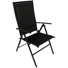 Складное уличное кресло Patio Lagos, темно-серое цена и информация | Садовые стулья, кресла, пуфы | pigu.lt