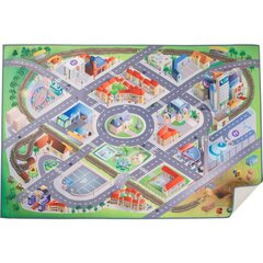 Vaikiškas žaidimų kilimas Miestas, 100 x 150cm kaina ir informacija | Kilimai | pigu.lt