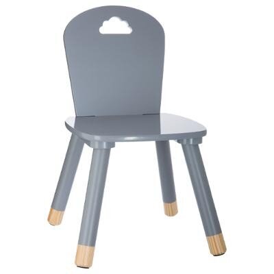 Vaikiška pilka kėdutė kaina ir informacija | Vaikiškos kėdutės ir staliukai | pigu.lt