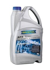 Трансмиссионное масло Ravenol ATF Dexron III H, 4 л
Уровень качества: цена и информация | Другие масла | pigu.lt