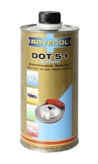 Stabdžių skystis Ravenol DOT 5.1, 1 L цена и информация | Другие масла | pigu.lt