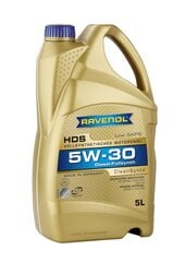 Variklinė alyva Ravenol HDS 5W30, 5L kaina ir informacija | Variklinės alyvos | pigu.lt
