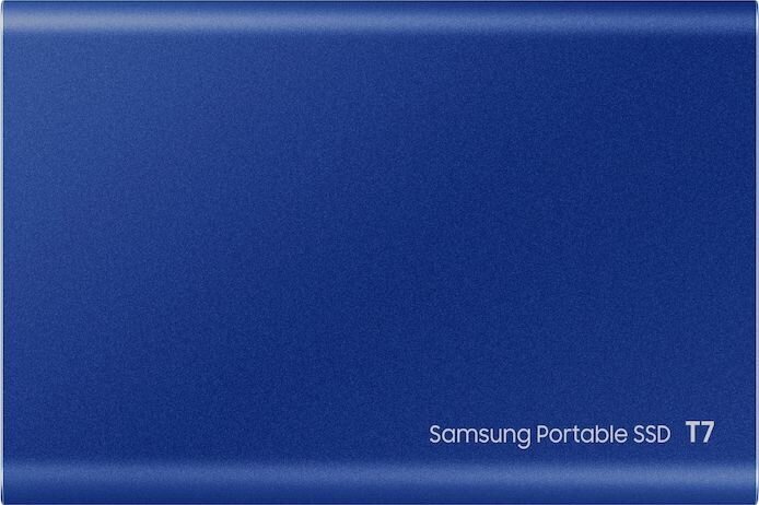 Samsung SSD T7 500GB, Mėlyna (MU-PC500H/WW) kaina ir informacija | Išoriniai kietieji diskai (SSD, HDD) | pigu.lt