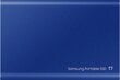 Samsung SSD T7 1TB, Mėlyna (MU-PC1T0H/WW) цена и информация | Išoriniai kietieji diskai (SSD, HDD) | pigu.lt
