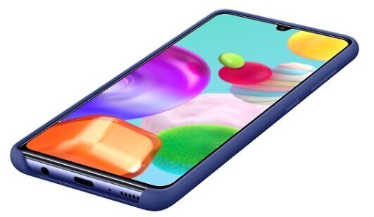 Samsung original silicone dėklas telefonui skirtas Galaxy A41, blue цена и информация | Telefono dėklai | pigu.lt