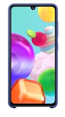 Samsung original silicone dėklas telefonui skirtas Galaxy A41, blue цена и информация | Telefono dėklai | pigu.lt