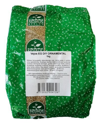 Vejos žolių sėklų mišinys EG Ornamental, 1kg цена и информация | Vejiniai žolių mišiniai | pigu.lt