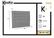 Lovos galvūgalis Kooko Home Re 160 cm, šviesiai pilkas kaina ir informacija | Lovos | pigu.lt