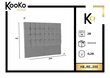 Lovos galvūgalis Kooko Home Re 200 cm, kreminės spalvos kaina ir informacija | Lovos | pigu.lt