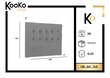 Lovos galvūgalis Kooko Home Mi 160 cm, mėlynas kaina ir informacija | Lovos | pigu.lt