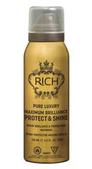 Термозащитный блеск-спрей для волос RICH Pure Luxury, 125 мл цена и информация | Средства для укладки волос | pigu.lt
