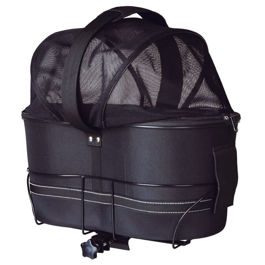 Trixie dviračių krepšys, skirtas plačioms bagažinėms 29×49×60 cm, juodas kaina ir informacija | Transportavimo narvai, krepšiai | pigu.lt
