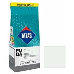 Keraminis siūlių glaistas Atlas 001, 2 kg, baltas kaina ir informacija | atlas Santechnika, remontas, šildymas | pigu.lt