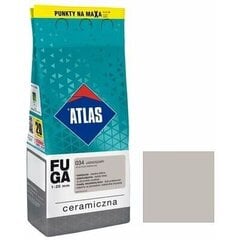 Keraminis siūlių glaistas Atlas 034, 2 kg, šviesiai pilkas kaina ir informacija | Gruntai, glaistai ir kt. | pigu.lt