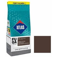 Шпаклевка для керамических швов Atlas 124, 2 кг, темно-коричневая цена и информация | Грунтовки, шпатлевки и др. | pigu.lt