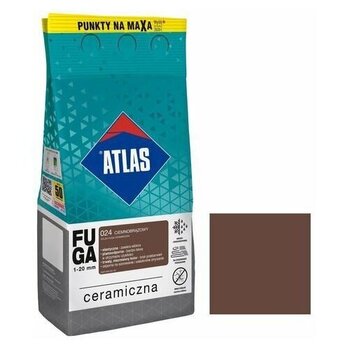 Keraminis siūlių glaistas Atlas 024, 5 kg, tamsiai rudas kaina ir informacija | Gruntai, glaistai ir kt. | pigu.lt
