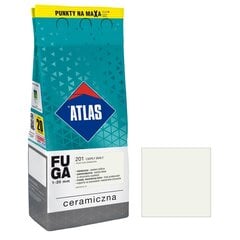 Keraminis siūlių glaistas Atlas 201, 2 kg, šiltai baltas kaina ir informacija | Gruntai, glaistai ir kt. | pigu.lt